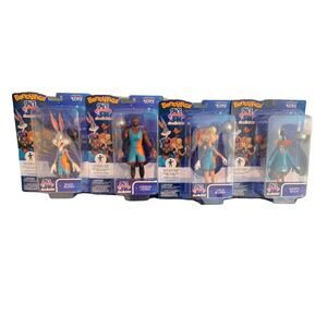 Complete Set Of 4 Space Jam A New Legacy BENDYFIGS 7” Bendable Figures NEW